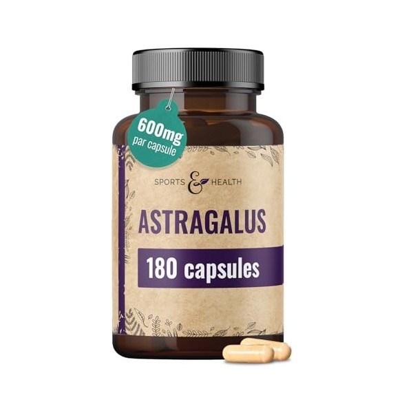Gélules dastragale à haute dose - 180 gélules - racine dAstragale - à haute dose