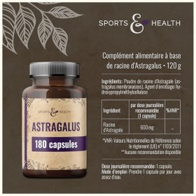 Gélules dastragale à haute dose - 180 gélules - racine dAstragale - à haute dose