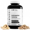Astragale 1400 mg. 180 gélules végétaliennes pour 6 mois de traitement. Extrait naturel dAstragale avec 7% de Polysaccharide