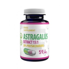 Astragalus Équivalent à 6000 mg 400 mg dextrait 15:1 120 gélules végétaliennes, 20 % polysaccharides, complément alimentai