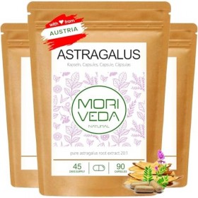 Astragalus en capsule-1600mg de poudre de racine avec 112mg de polysaccharides-paquet mensuel-système immunitaire anti-âge sy