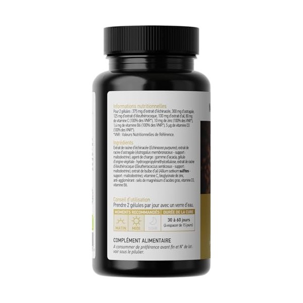 Complexe Immunité - Synergie de plantes adaptogènes_Défenses naturelles de lorganisme_Augmente les niveaux dénergie et aide