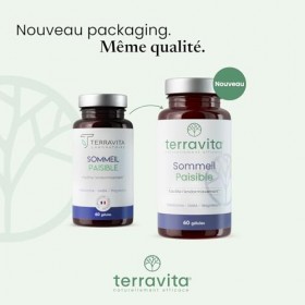 SOMMEIL PAISIBLE | Mélatonine 1,9mg + GABA + Magnésium Bisglycinate | Endormissement Rapide et Sommeil Réparateur | 60 Gélule