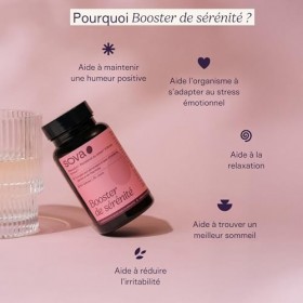 SOVA - Booster de Sérénité - Bonne Humeur & Équilibre Intérieur - Safran, Rhodiola Rosea, Griffonia et Vitamines B3 B5 - Éner
