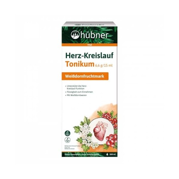Hübner aubépine, tonique cardiovasculaire, 500 ml