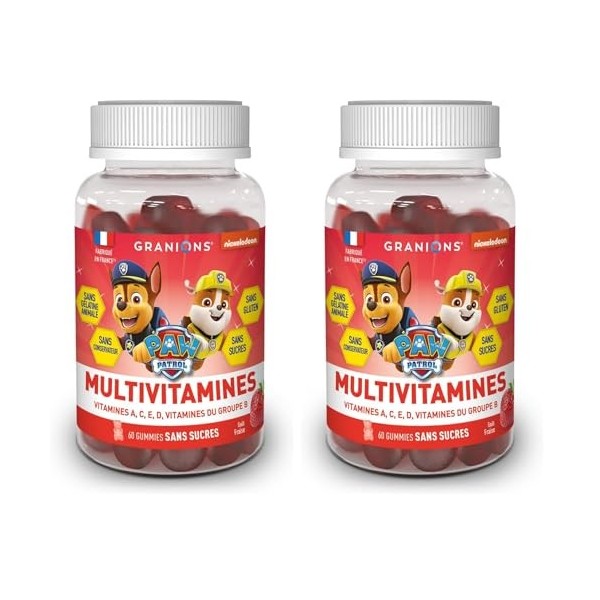 GRANIONS Gummies sommeil PAT PATROUILLE | Complement alimentaire | Relaxation, sommeil sain | Extrait de mélisse, aubépine | ...