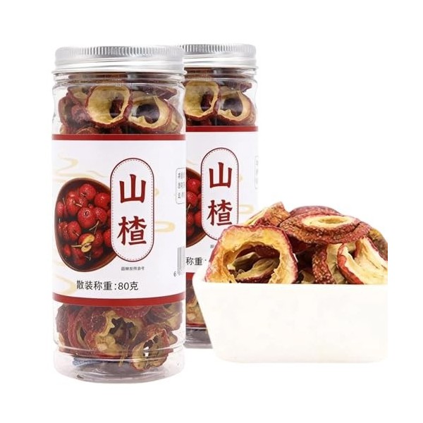 Tisane Aux Fruits Daubépine, Tranches de Baies Séchées Au Soleil, 160g, Tisane Naturelle pour la Digestion et la Santé Cardi