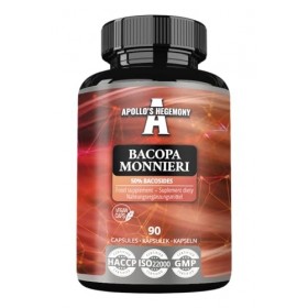 Bacopa Monnieri Extract 500mg, High Strength Brahmi Extract 50% Bacosides , 90 Vegan Capsules, 3 Months Supply, Herbal Suppl