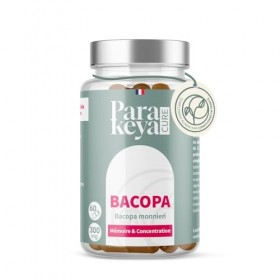 Parakeya - Bacopa 300 mg| Mémoire et Concentration|Complément alimentaire|60 gélules Bacopa monnieri