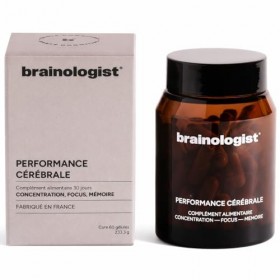 Brainologist – Performance Cérébrale 30J – Focus, Concentration & Mémoire – Bacopa Aronia Ginseng – Formule Neurosciences – A