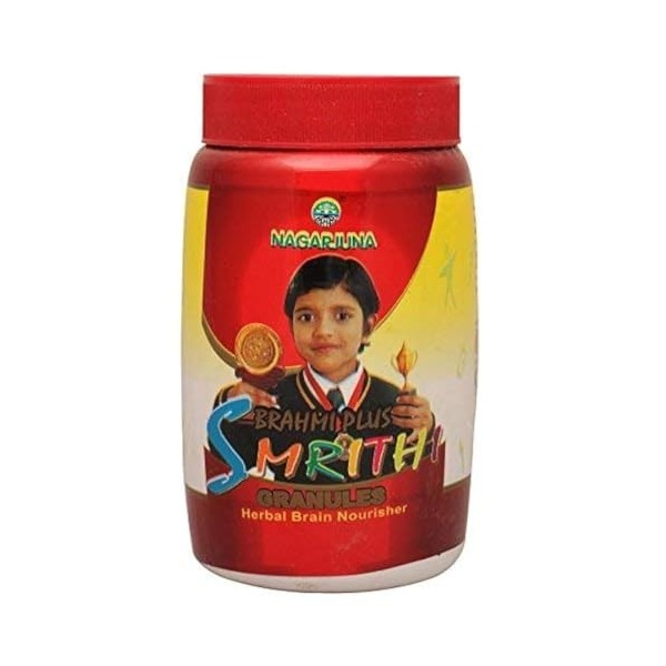 NAGARJUNA Brahmi Plus Smrithi Granules Engrais pour cerveau Rouge 400 g Taille M