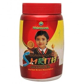 NAGARJUNA Brahmi Plus Smrithi Granules Engrais pour cerveau Rouge 400 g Taille M