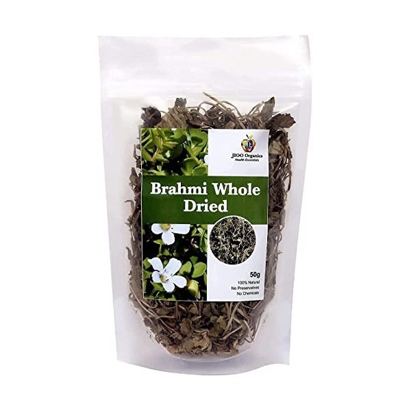 Panihari Jioo Organics Dry Brahmi Leaves, Neerbrahmi, Hysope deau lot de 50 g