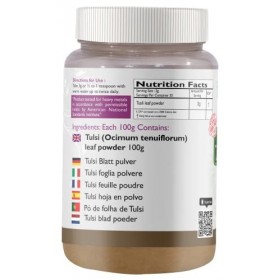 Aryan Herbals Tulsi Poudre de feuille de basilic sacré 100 g