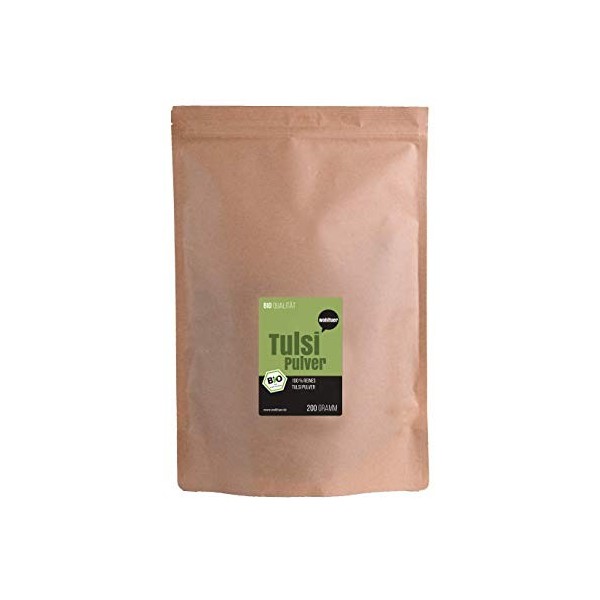 Wohltuer Poudre de Tulsi bio - Basilic indien 200 g Ocimum tenuiflorum I DE-ÖKO-006 