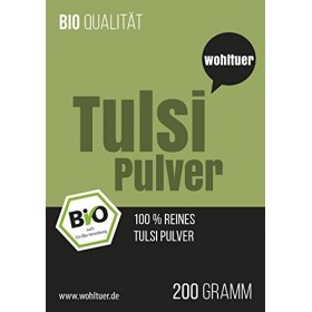 Wohltuer Poudre de Tulsi bio - Basilic indien 200 g Ocimum tenuiflorum I DE-ÖKO-006 