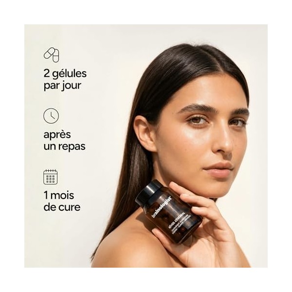 Brainologist – Réveil Cérébral 30J – Énergie Durable & Clarté Mentale – Tulsi Guarana Magnésium – Anti-Fatigue & Mémoire – Fo