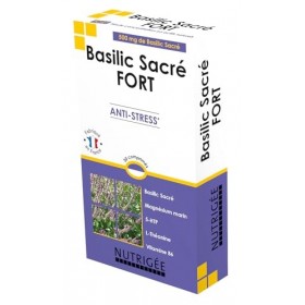 NUTRIGÉE - Basilic Sacré Fort - Équilibre - Anti-Stress - Bien-Être - Régule LHumeur, Agit Contre Le Stress, Réduit La Fatig