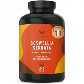 Boswellia Serrata | 2.000mg - 240 Gélules - 85% dAcide Boswellique - Bien-être, Articulation - Encens Indien - Ayurveda, Veg
