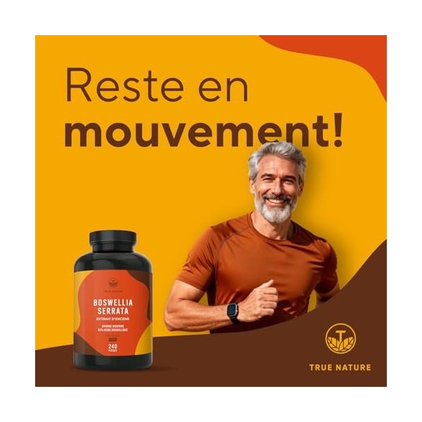 Boswellia Serrata | 2.000mg - 240 Gélules - 85% dAcide Boswellique - Bien-être, Articulation - Encens Indien - Ayurveda, Veg