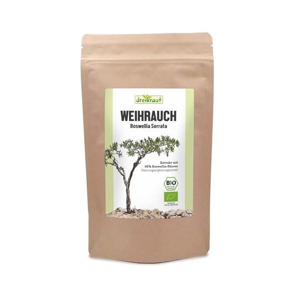 Weihrauchextrakt Pulver, 100g, Boswellia Serrata, 65% Boswelliasäuren, ohne Zusätze