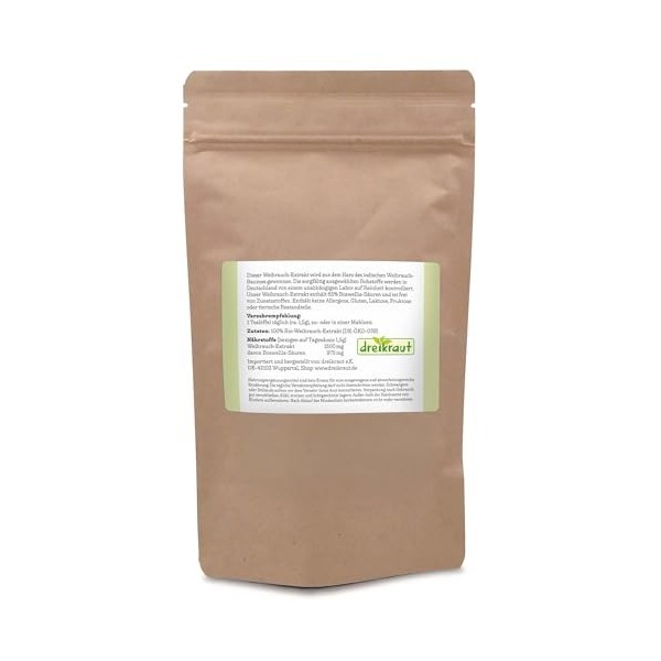 Weihrauchextrakt Pulver, 100g, Boswellia Serrata, 65% Boswelliasäuren, ohne Zusätze