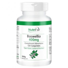 Boswellia 400mg - avec 800mg dextrait dencens par dose journalière - 120 comprimés - Hautement dosé - 100% végétalien - Pro B...