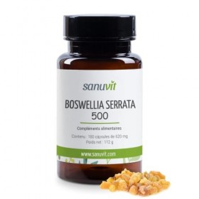 Sanuvit® - Boswellia Serrata 500mg | Hautement dosé avec 500mg de Boswellia serrata indien par capsule | Haute biodisponibili