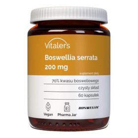 Vitalers Boswellia Serrata 200 mg - 60 gélules, Vegan, 1 mois de supplémentation, Sans conservateur, Composition pure