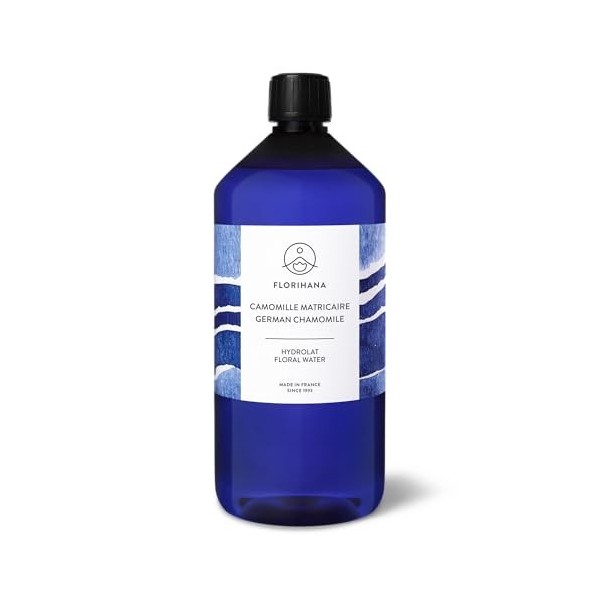 FLORIHANA – Hydrolat Eau Florale de Camomille Matricaire BIO – 100% Pur & Naturel – 1000 ml