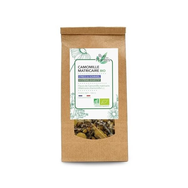 Camomille Matricaire Coupée 100 g – Plante pour Infusion Bien-Être | Favorise la Détente, Soutient un Sommeil Naturel & Contr