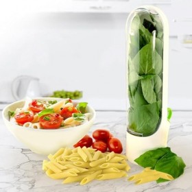 Herb Keeper - Gousse transparente pour la saveur des herbes | Conservateur dherbes fraîches | Le récipient conserve les légu