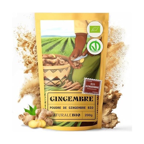 NaturaleBio Cannelle en poudre de Ceylan 450g. Vraie cannelle premium à larôme riche. Antioxydant et anti-inflammatoire natu ...