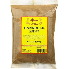 Cannelle Cassia en Poudre 100g - Epice dOr, 100% Naturelle moulue au goût chaud et sucré pour pâtisserie, infusion, cuisine 