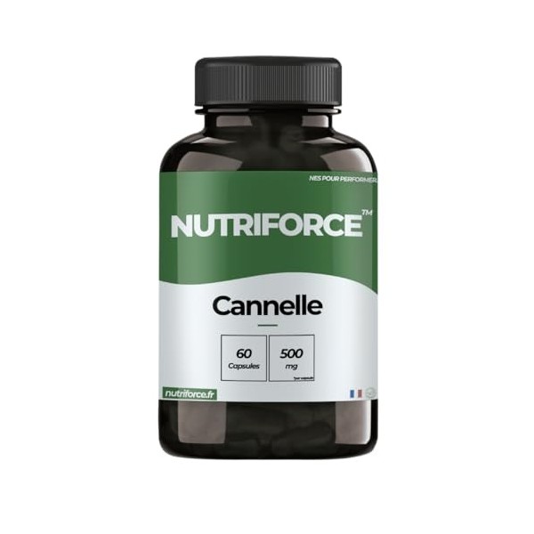 Cannelle – 500 mg – 60 Gélules – Complément Naturel pour Glycémie, Digestion & Vitalité