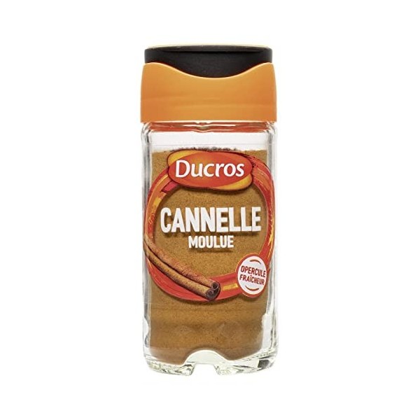 Apportez chaleur et saveur à vos plats avec la cannelle moulue DUC., sachet 39g pratique- Lot De 4