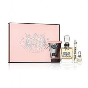 Juicy Couture Eau de Parfum Femme Vaporisateur, Coffret Cadeau avec Crème Corps, Vaporisateur de Sac et Mini Flacon