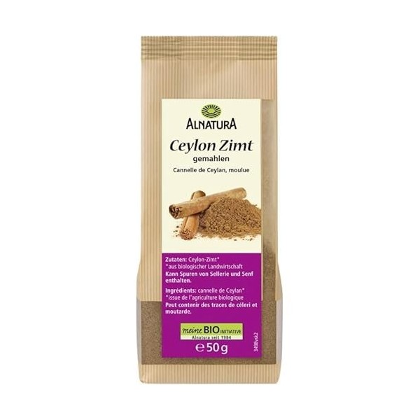 Épice Bio de Cannelle de Ceylan Premium 50g - Saveur Pure et Naturelle - Idéale pour Votre Bien-Être! - Le Lot De 4