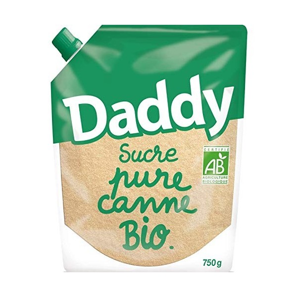 Daddy - Profil Pack Poudre Canne Bio 750G - Lot De 4 - Livraison Rapide en France - Prix Par Lot