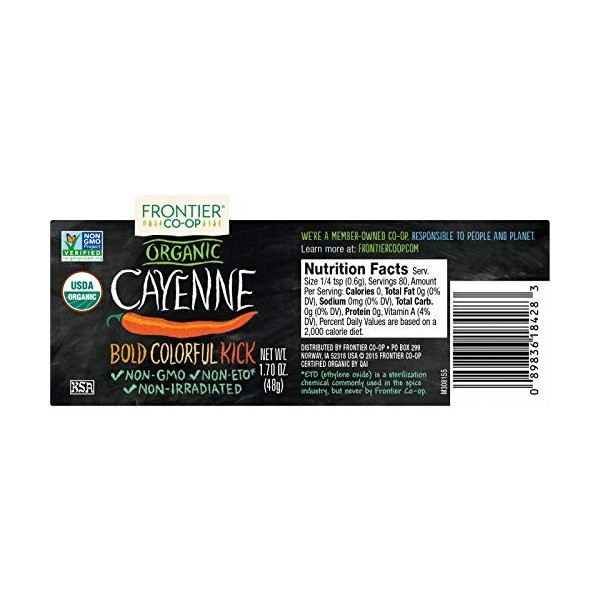 Frontier Herb Cayenne Ground 1x1.76 Oz 