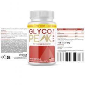Glyco Peak Forte Capsules | formule spécialement développée | approvisionnement pour 1 mois | 60 gélules