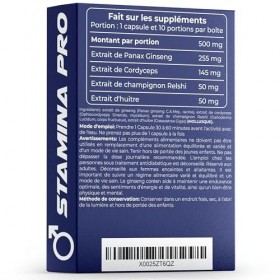 Complément alimentaire au ginseng pour hommes – Soutien énergétique à base de plantes, formule vitalité quotidienne – 10 caps