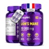 Lions Mane - 10 000 mg - Gélules de crinière de lion – Extrait de champignon Hericium Erinaceus 10:1 – Naturel et sans OGM C...