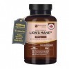 Complément alimentaire à base de champignons Lions Mane 4000 mg avec vitamines B1, B6, B12 et poivre noir - 180 comprimés vég