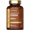 Chaga Champignon 4000mg | 180 Capsules | Extrait de champignon hautement dosé | Complément à base de champignons | by Horbaac