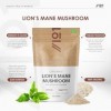 Poudre de crinière de lion bio 100 g – Pure Hericium Erinaceus Powder – Sachet refermable et recyclable – par Alpha01