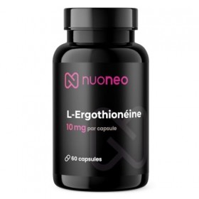 L-Ergothionéine 10 mg – 60 gélules végétaliennes pour 2 mois – Ergothionéine pour la nutrition cellulaire – Testé en laborato