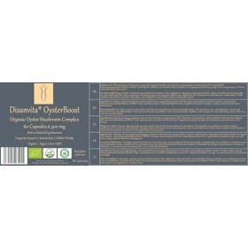 Disanvita OysterBoost | Champignons pleurotes biologiques avec jusqu’à 25 mg d’ergothionéine naturelle par gélule | Soutien c
