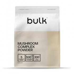 Bulk Poudre Complexe de Champignons, Crinière de Lion, Vitamine D, Sans Arôme, 250 g