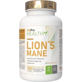 Lions Mane Bio – Gélules Criniere de Lion Haute Puissance 16,000mg – Extrait 25:1 Ultra-Concentré avec BioPerine® – Riche en 